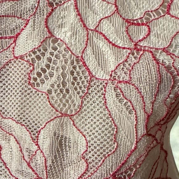 FREE PEOPLE Double Date Cami Camisole Tank Top Blush Red Combo Sz S NWOT - Picture 11 of 13